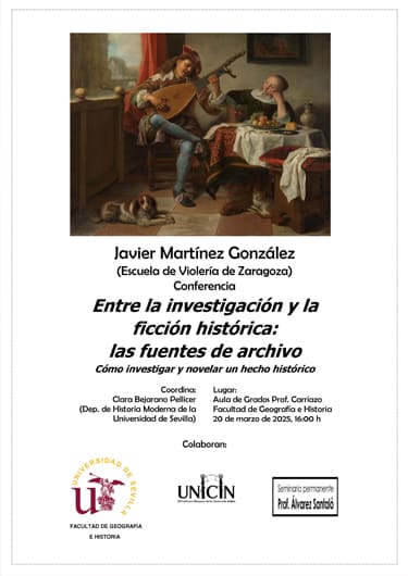 Conferencia: «Entre la investigación y la ficción histórica: las fuentes de archivo. Cómo investigar y novelar un hecho histórico»