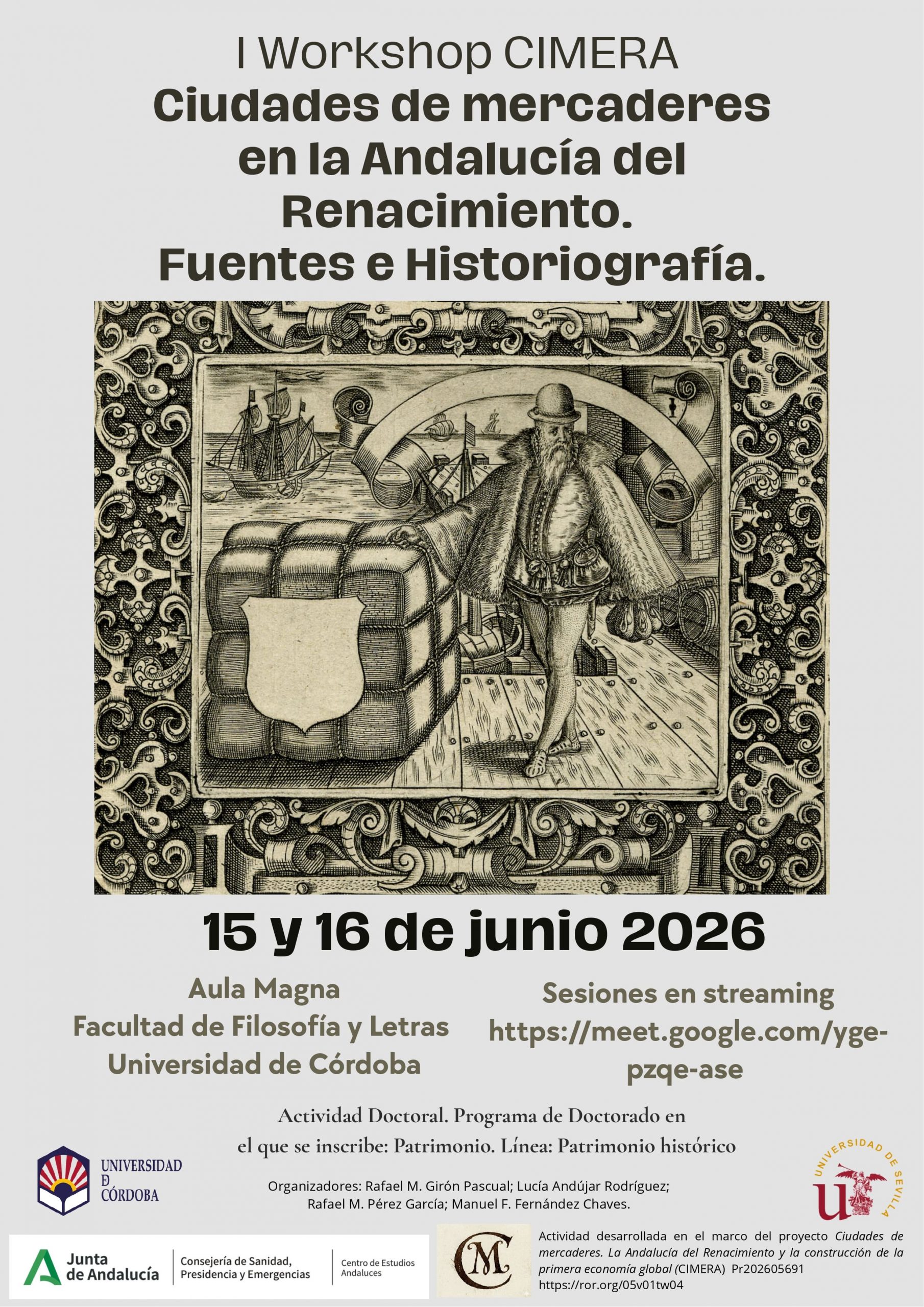 Taller doctoral: Fuentes y metodologías para la historia medieval y moderna: Seriación, corpus y tratamiento de datos