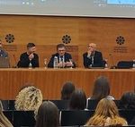Foto de la mesa de inauguración del máster en IAA de la Universidad de Jaén e Internacional de Andalucía