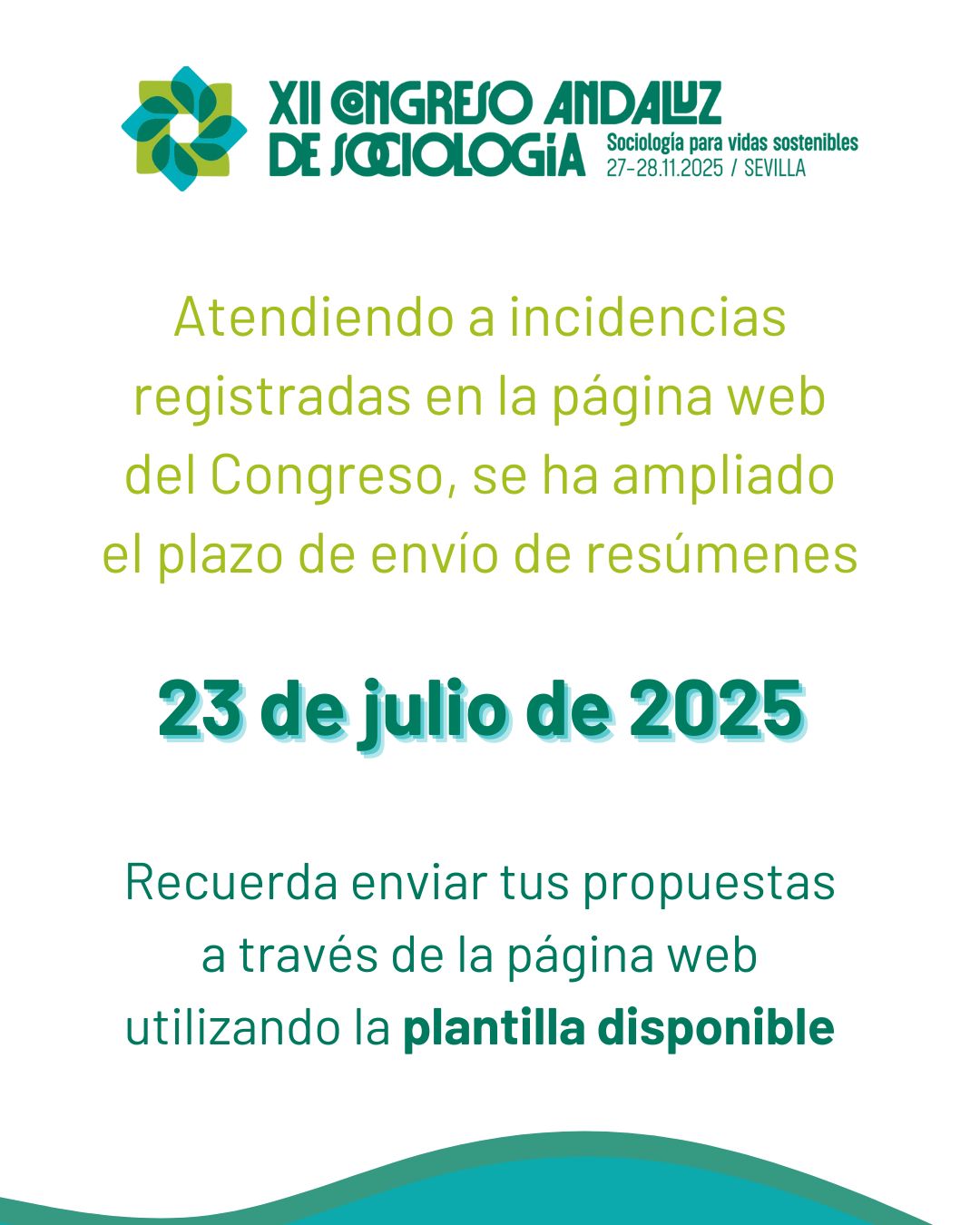 Ampliado el plazo de envío de comunicaciones para el XII CAS