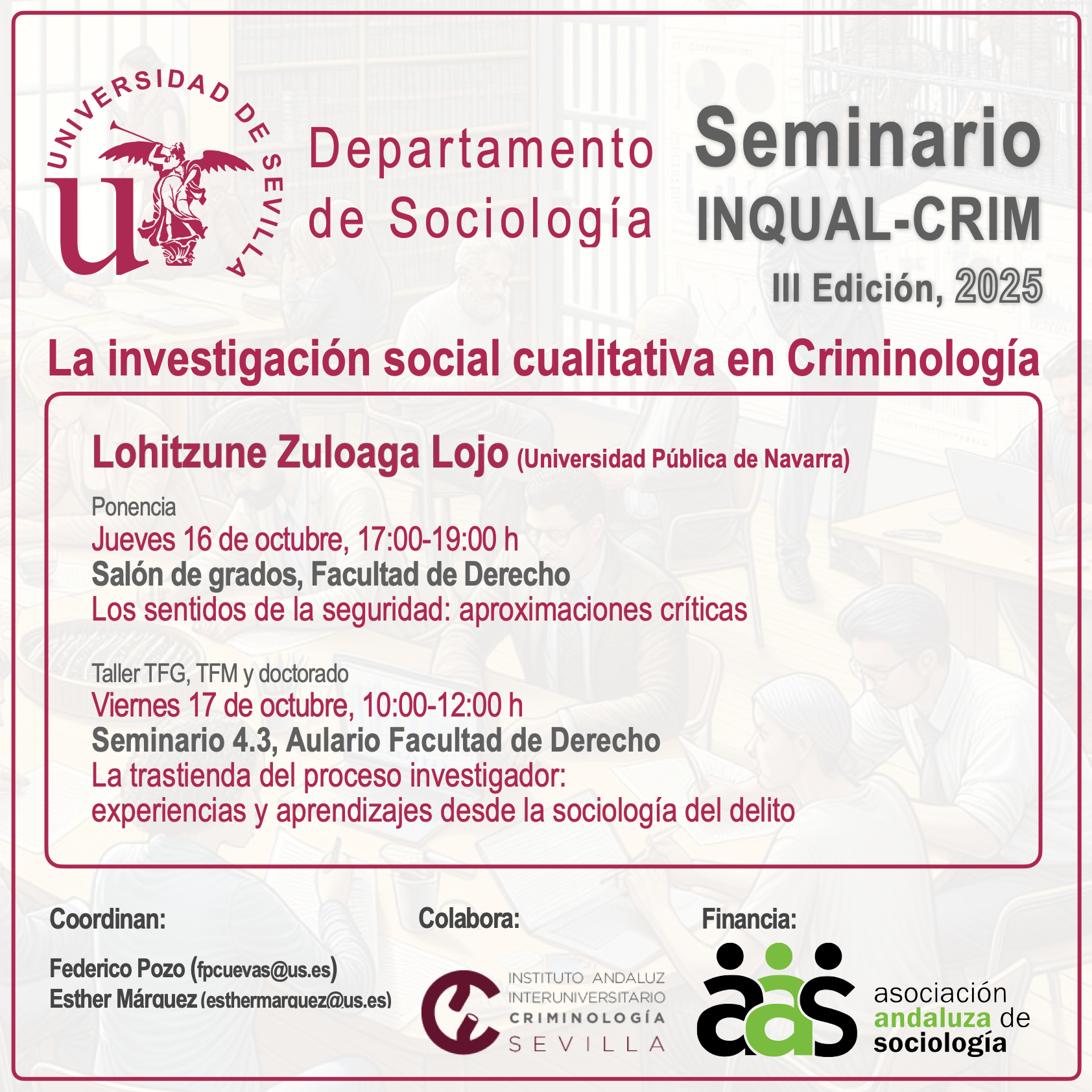 Seminario  INQUAL-CRIM III Edición, 2025