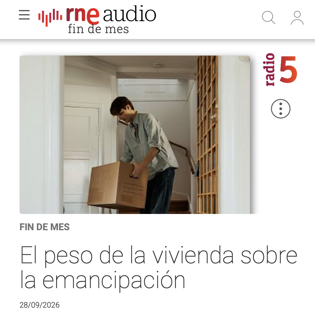 El peso de la vivienda sobre la emancipación